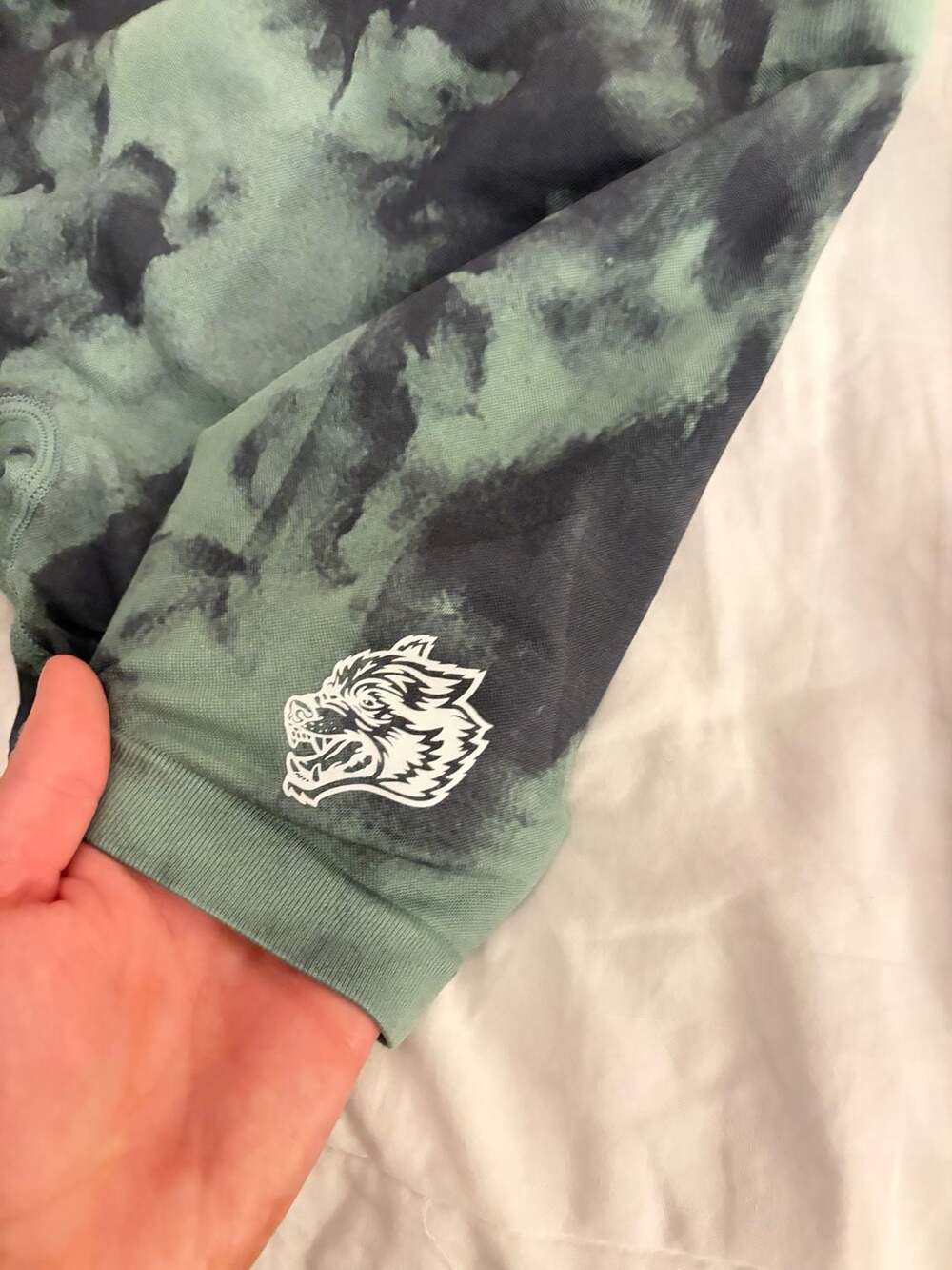 Darc Sport Seamless Shorts Size Medium Green Tie Dye Wolf Gym